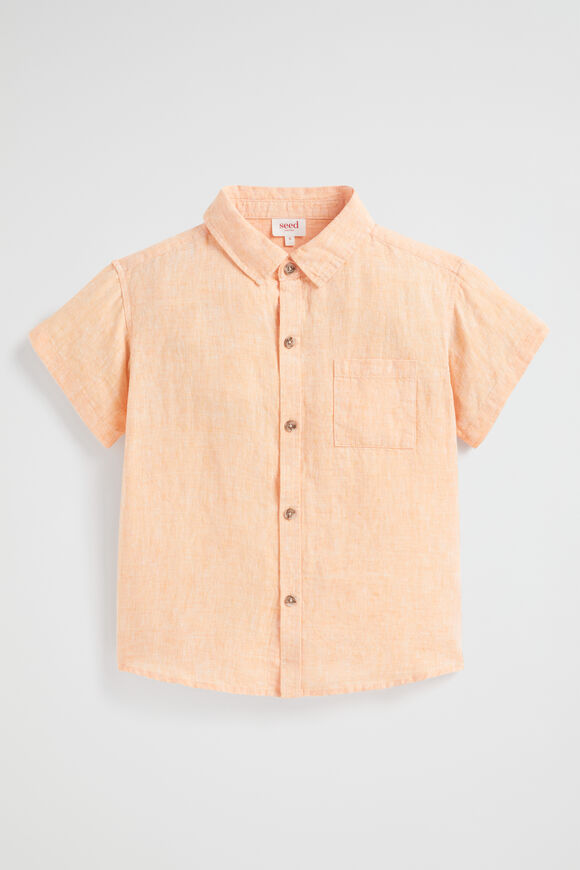 Boxy Linen Shirt  Tangelo  hi-res