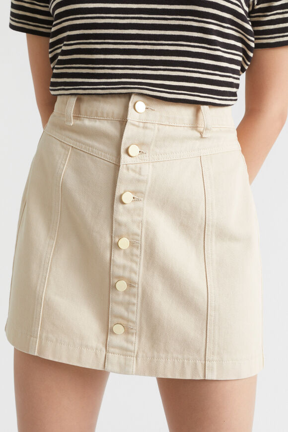 Denim Mini A Line Skirt  Magnolia  hi-res