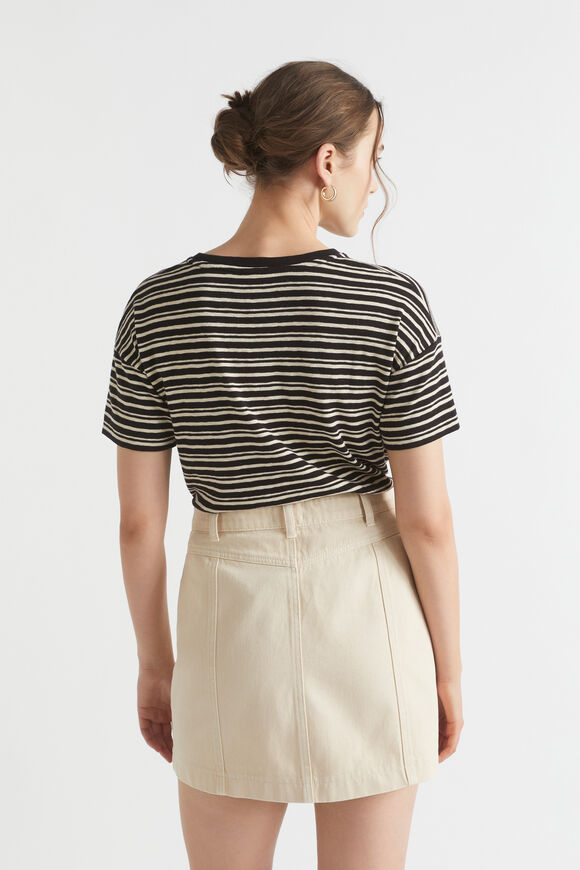 Denim Mini A Line Skirt  Magnolia  hi-res