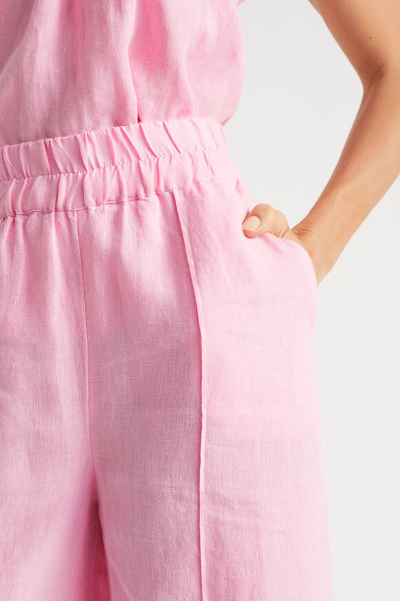 Linen Pintuck Culotte  Soft Orchid  hi-res