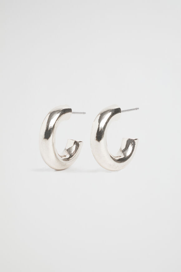 Classic Hoop Earring  Silver  hi-res