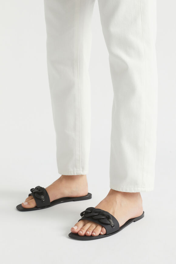 Chain Jelly Slide  Black  hi-res