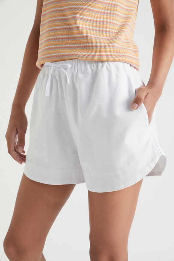 Linen Short  White  hi-res