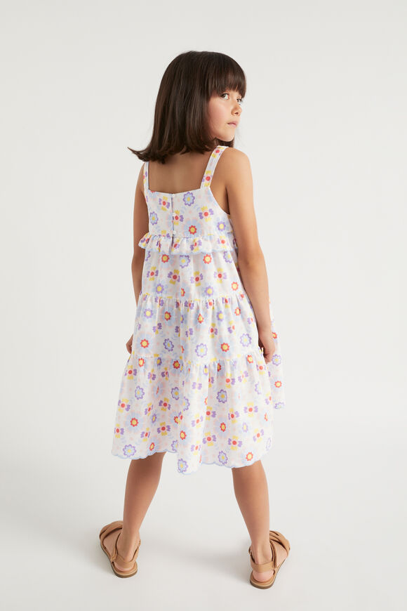 Scalloped Tier Dress  Multi  hi-res