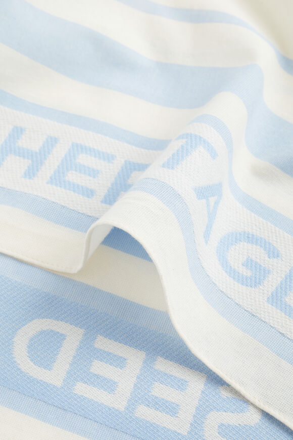 Logo Stripe Beach Wrap  Bluebell Stripe  hi-res