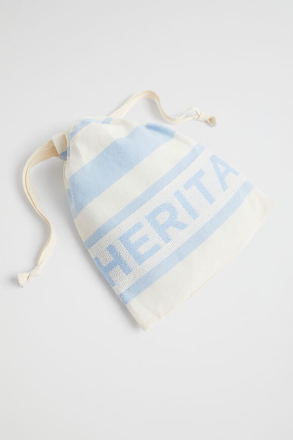 Logo Stripe Beach Wrap  Bluebell Stripe  hi-res