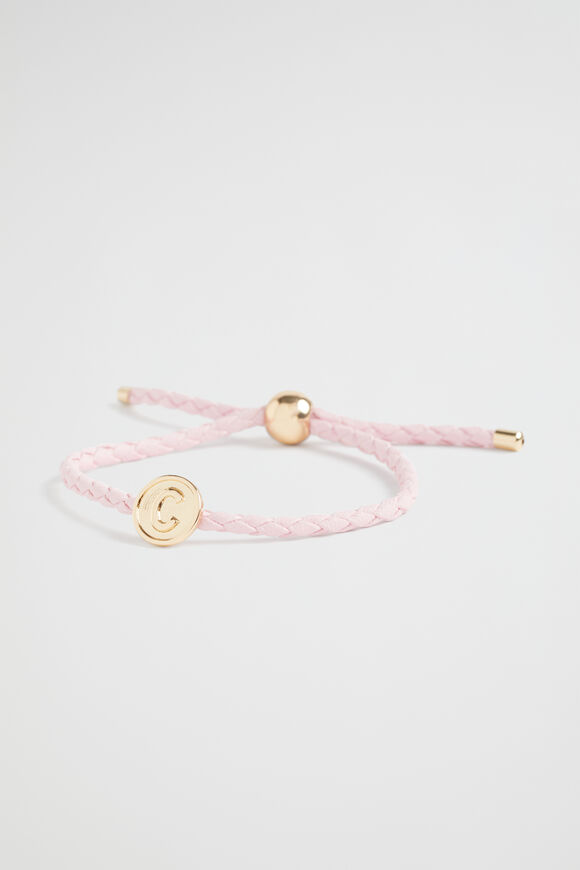 Initial Cord Bracelet  C  hi-res