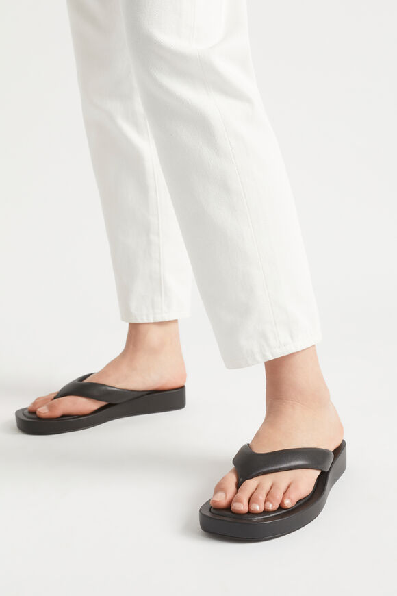 Alex Flatform Sandal  Black  hi-res