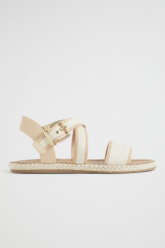 Bree Woven Sandal  Cream Nude  hi-res