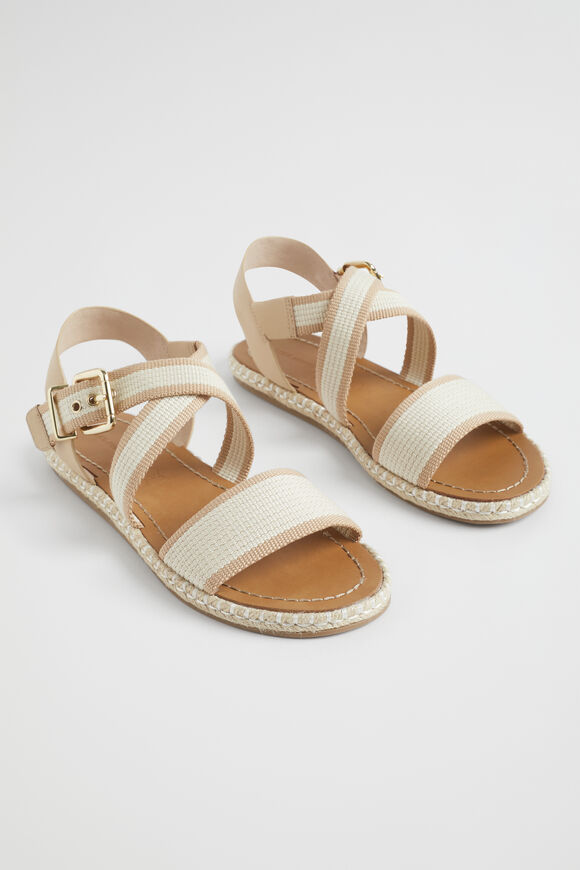Bree Woven Sandal  Cream Nude  hi-res