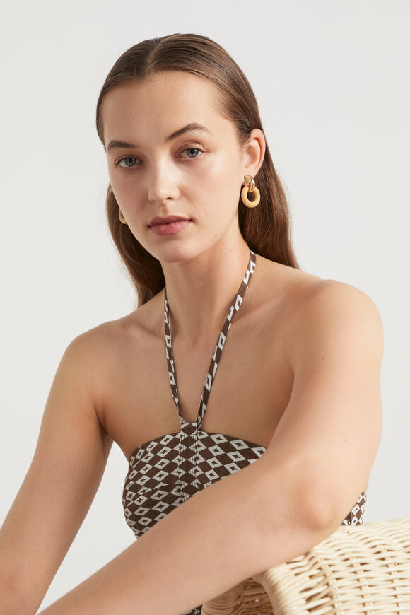 Wood Circle Earring  Wood  hi-res