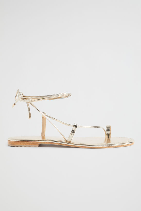 Steffi Tie Up Sandal  Soft Gold  hi-res