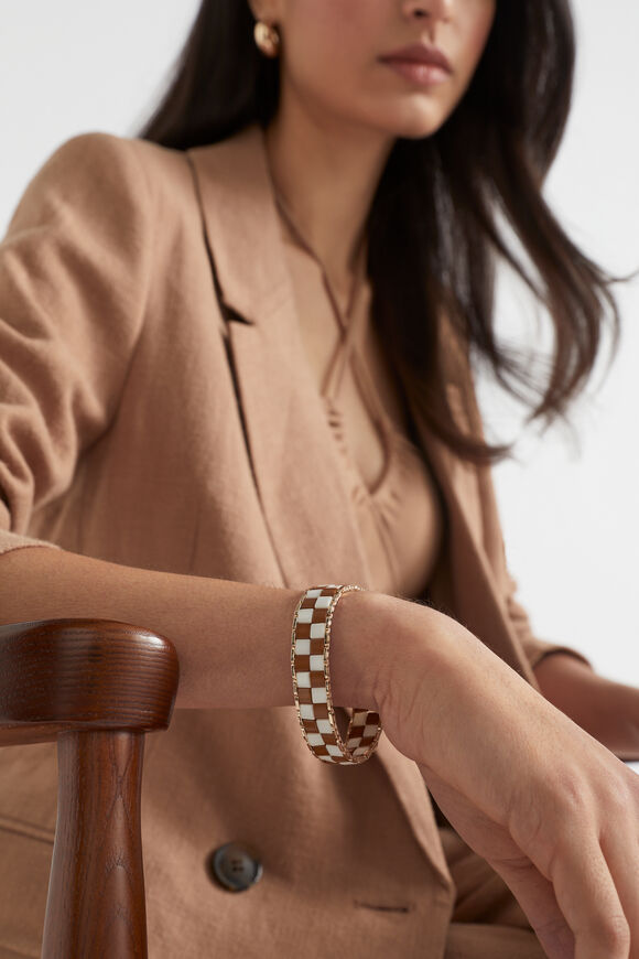 Check Bracelet  Auburn Brown  hi-res