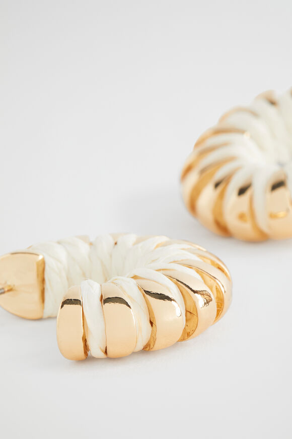 Wrapped Hoop Earring  Cloud Cream  hi-res