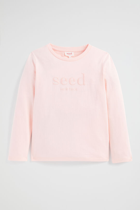 Core Logo Rugby Tee  Dusty Rose  hi-res