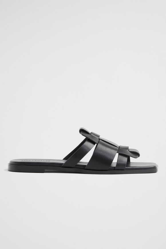 Daisie Caged Slide  Black  hi-res