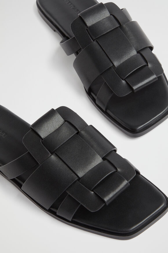 Daisie Caged Slide  Black  hi-res