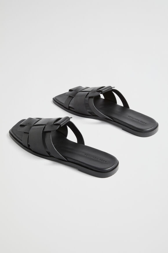 Daisie Caged Slide  Black  hi-res