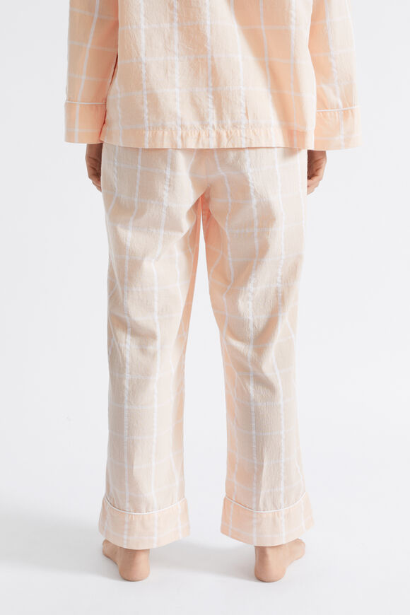 Seersucker Grid Sleep Bottom  Blush  hi-res