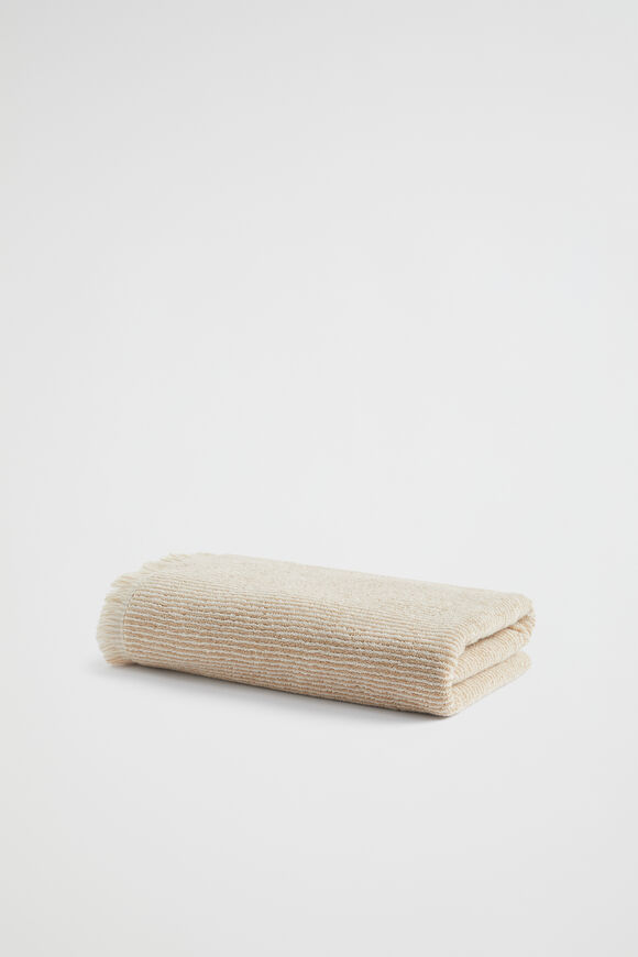 Stripe Textured Towel  Stone  hi-res