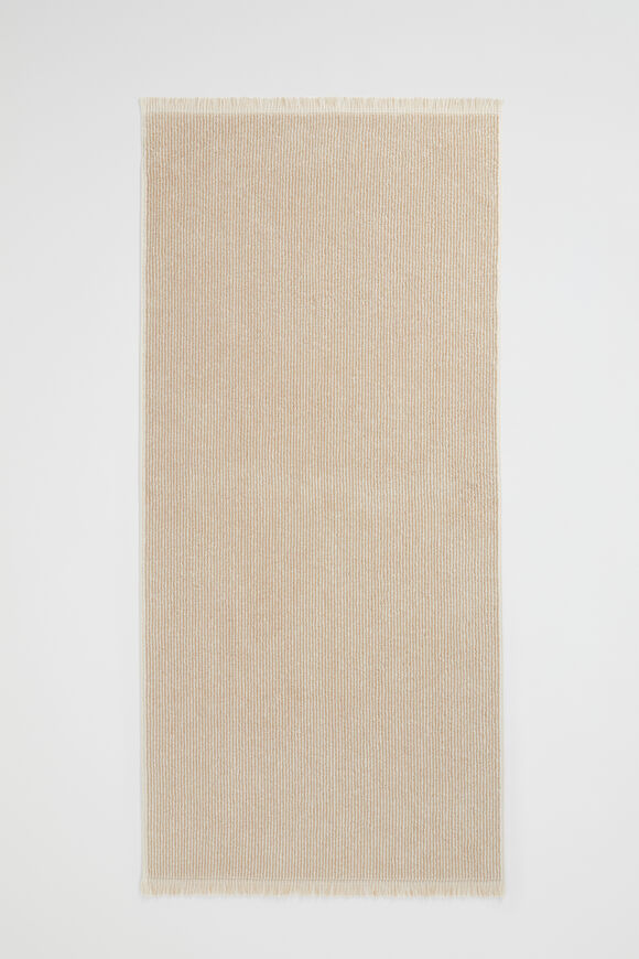 Stripe Textured Towel  Stone  hi-res