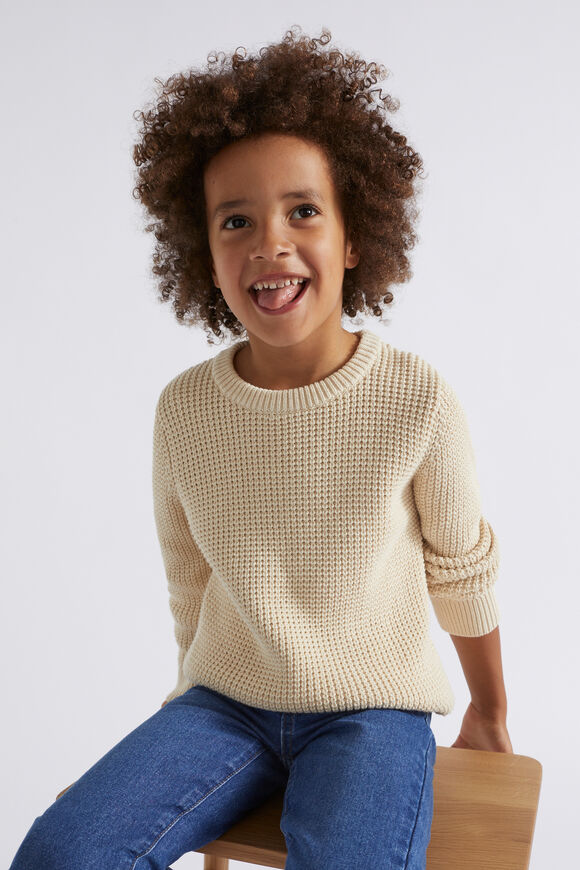 Waffle Knit  Rich Cream  hi-res