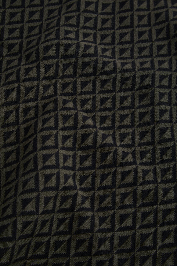 Geo Knit Scarf  Dark Fern  hi-res