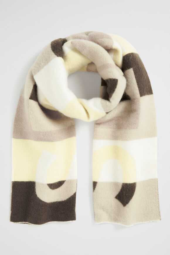 Seed Colour Block Scarf  Dark Fern  hi-res