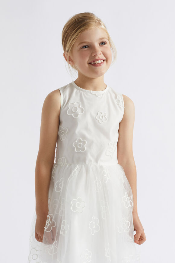 Daisy Embroidered Dress  Canvas  hi-res