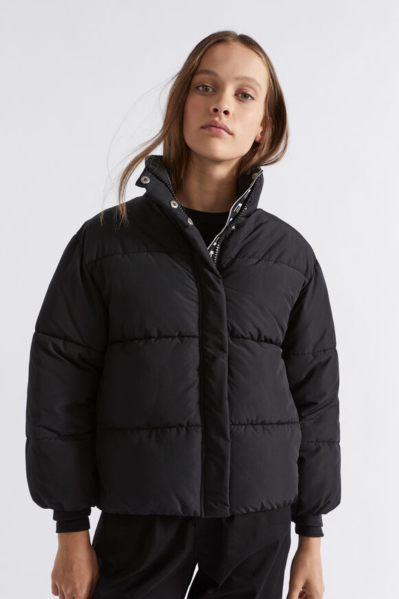 Logo Puffa Jacket  Black  hi-res