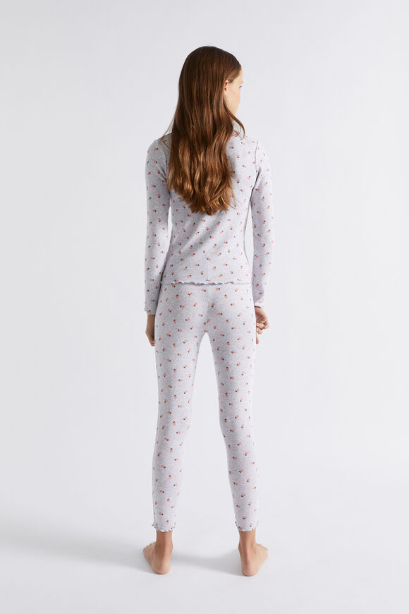 Floral Rib PJ  Cloud  hi-res