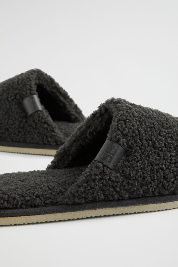 Teddy Slipper  Charcoal  hi-res