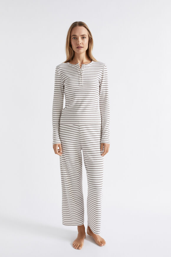 Waffle Sleep Bottom  Chocolate Stripe  hi-res