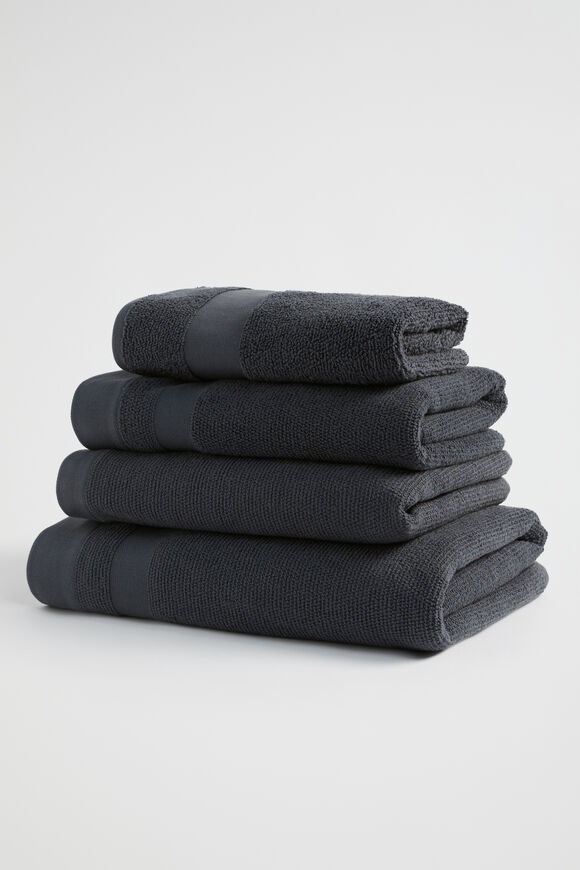 Luca Cotton Towel  Graphite  hi-res