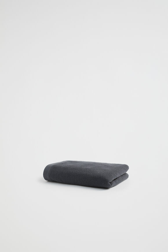 Luca Cotton Hand Towel  Graphite  hi-res