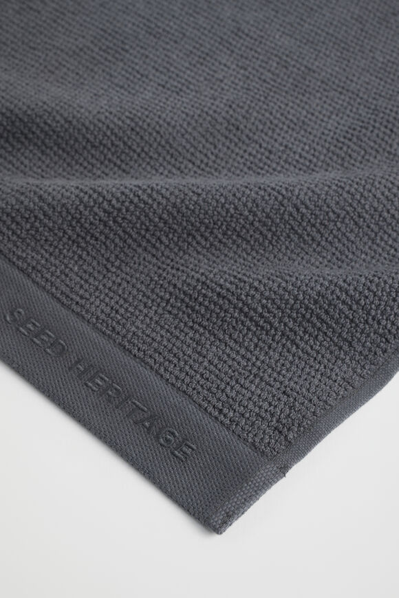 Luca Cotton Hand Towel  Graphite  hi-res
