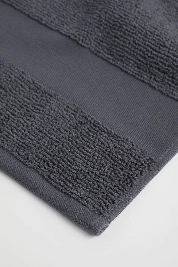 Luca Cotton Bath Mat  Graphite  hi-res