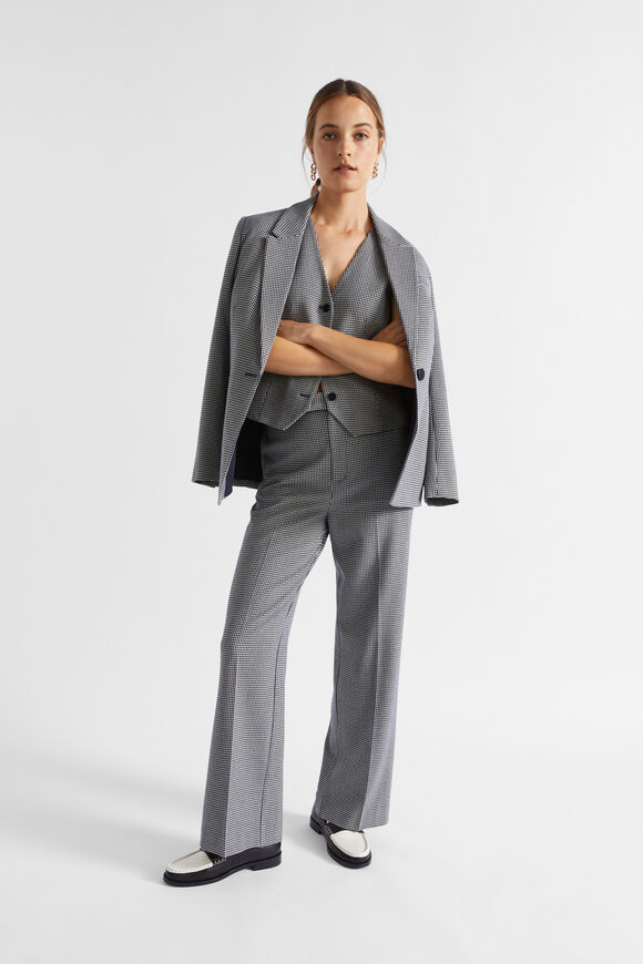 Houndstooth High Waisted Pant  Midnight Sky Houndstooth  hi-res