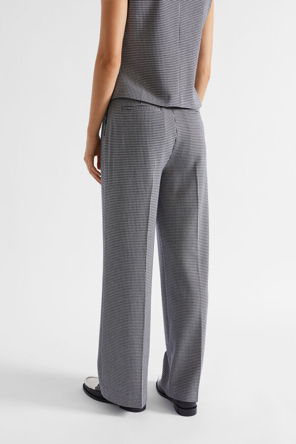 Houndstooth High Waisted Pant  Midnight Sky Houndstooth  hi-res
