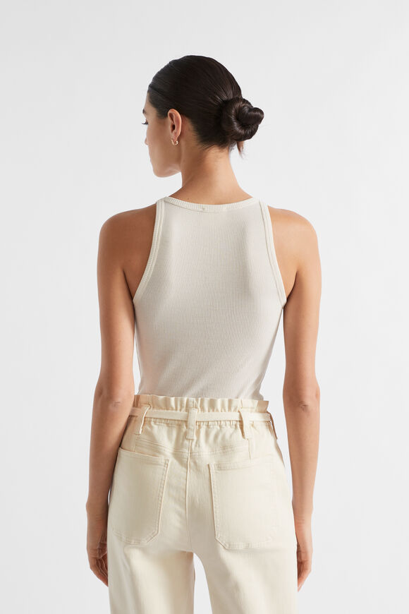 Basic Rib Tank  Vanilla Cream  hi-res