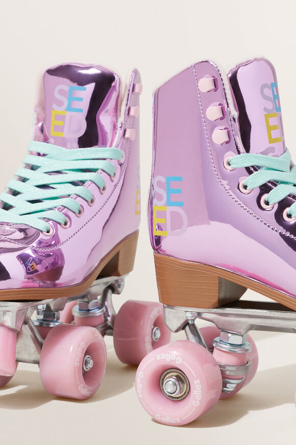 Seed Reflective Roller Skates  Light Pink  hi-res
