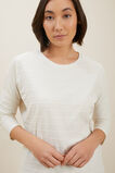 Self-Stripe Top  Cloud Cream Marle  hi-res