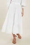 Poplin Tiered Skirt  Whisper White  hi-res