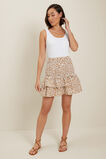 Ocelot Shirred Mini Skirt  Sienna Ocelot  hi-res