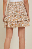Ocelot Shirred Mini Skirt  Sienna Ocelot  hi-res
