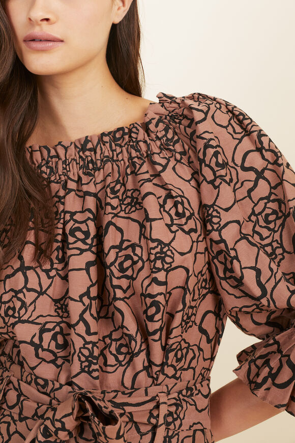 Floral Off Shoulder Top  Acorn Floral  hi-res