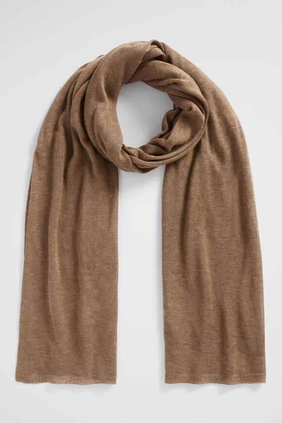 Fine Knit Wrap  Deep Brass  hi-res