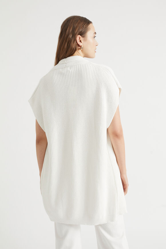Chunky Knit Gilet  Cloud Cream  hi-res