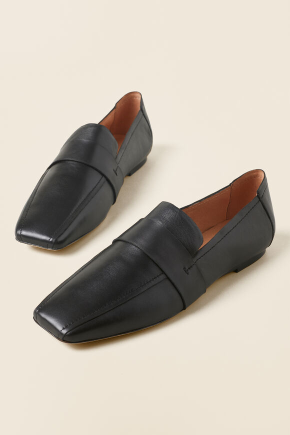 Christina Leather Loafer  Black  hi-res