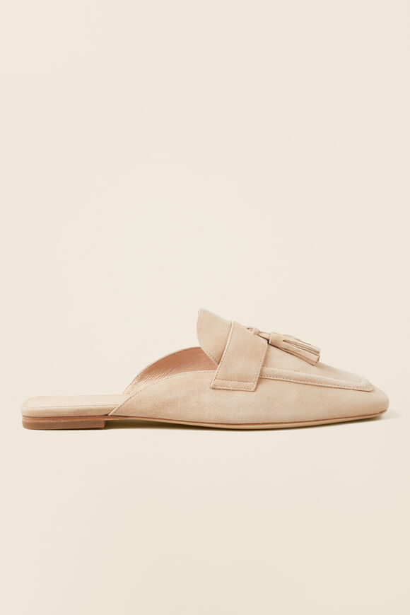 Maisie Tassel Loafer Mule  Champagne Beige  hi-res